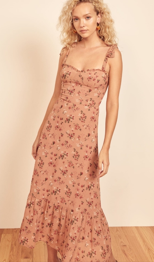 REFORMATION Sz 12 NWT NIKITA DRESS In ARIANNE NEW - Picture 5 of 12